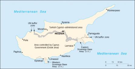 Map of Cyprus