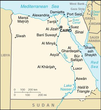 Map of Egypt