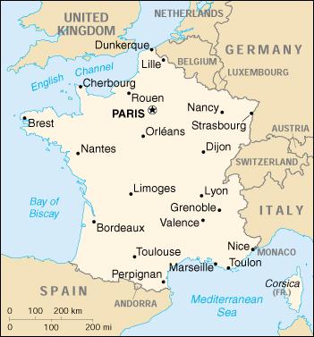 Map of France