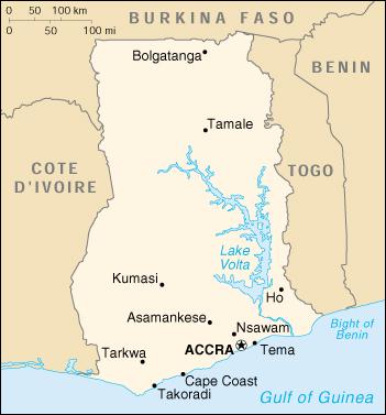 Map of Ghana