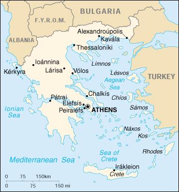 Map of Greece