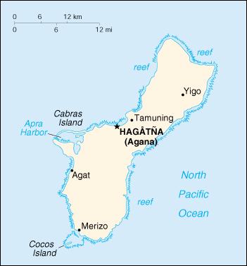 Map of Guam
