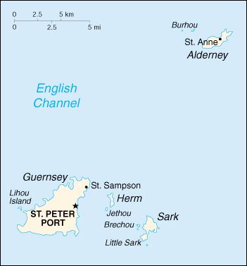 Map of Guernsey