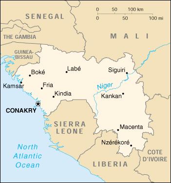 Map of Guinea