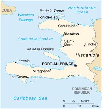 Map of Haiti