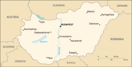 Map of Hungary