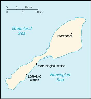 Map of Jan Mayen