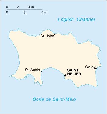Map of Jersey