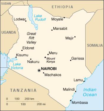 Map of Kenya