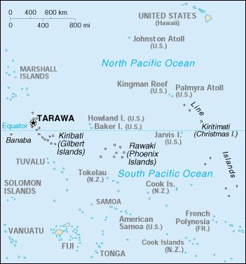 Map of Kiribati
