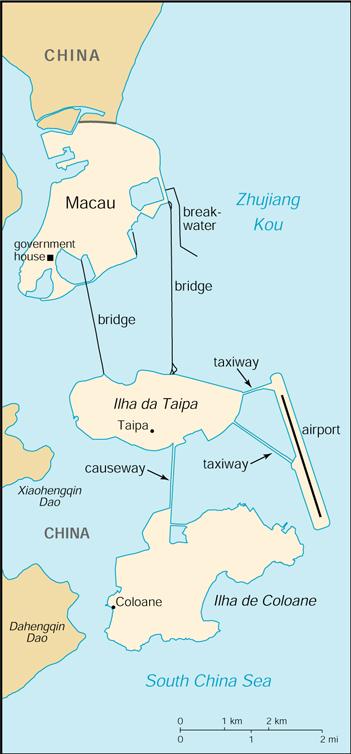 Map of Macau