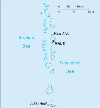 Map of Maldives
