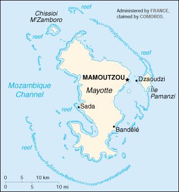 Map of Mayotte