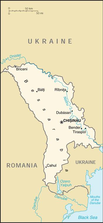 Map of Moldova