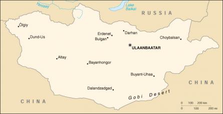 Map of Mongolia