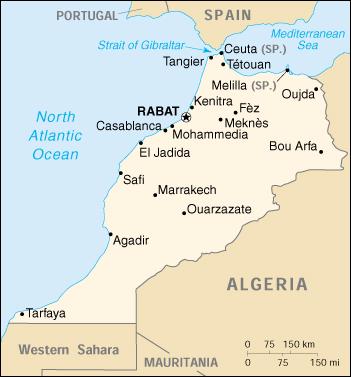 Map of Morocco