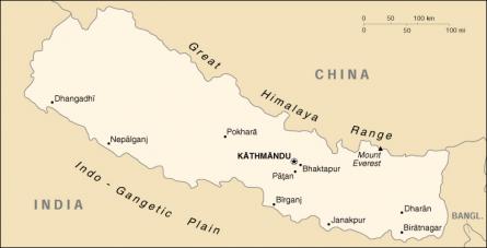 Map of Nepal