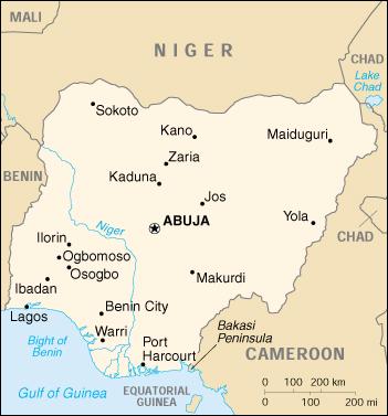 Map of Nigeria
