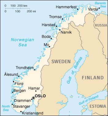 Map of Norway