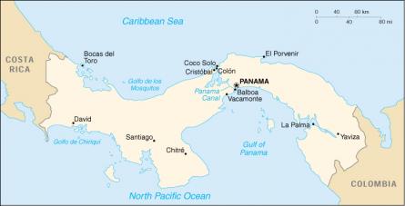 Map of Panama