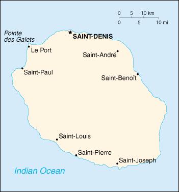 Map of Reunion