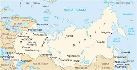 Map of Russia