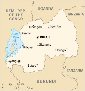 Map of Rwanda