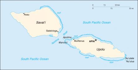 Map of Samoa