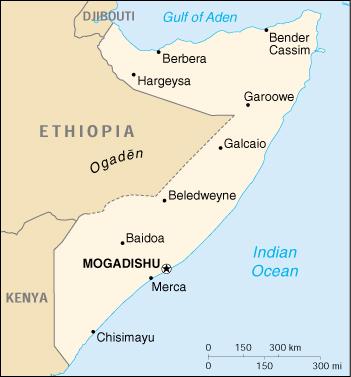 Map of Somalia