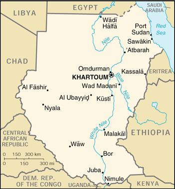 Map of Sudan