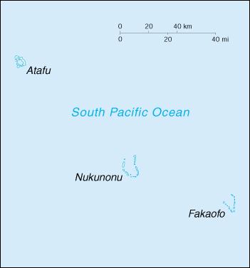 Map of Tokelau