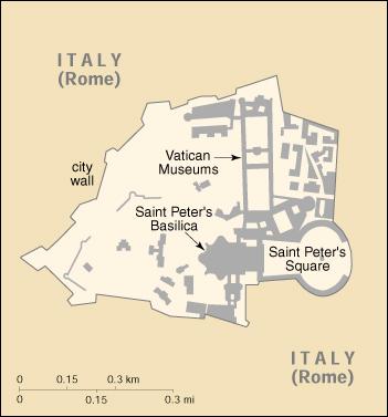 Map of Vatican City