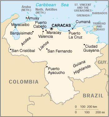 Map of Venezuela