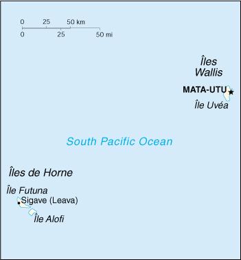 Map of Wallis and Futuna