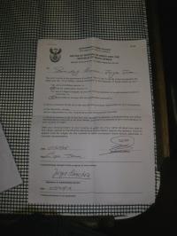 South Africa. Once more in jail...