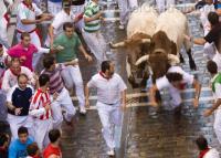 Running of the Bulls Pamplona 2009