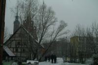 Ustka (PL) - snowing