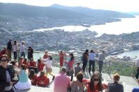 Bergen in the sun and fresh green...