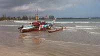 History in Galle, fishing boats in Weligama
