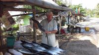 Selling the fish on the roadside  :)