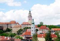 Breath-taking panorama of Cesky Krumlov.