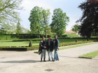 Friends in Mansion Garden