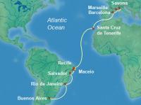 By ship to South America