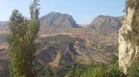 North - to the Turkish border