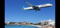 The palms and beaches of St Maarten